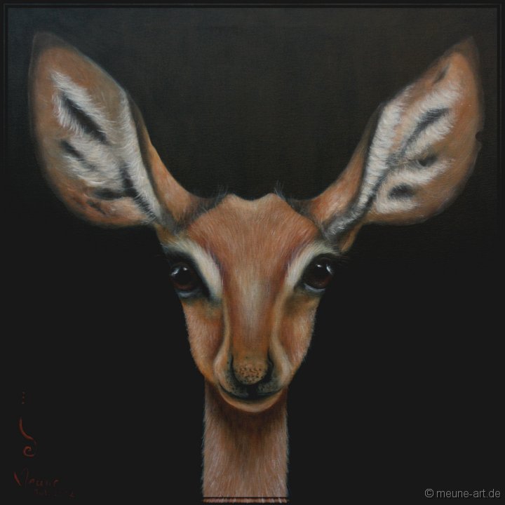 Beira Antilope Acryl auf Leinwand;
77 x 77 cm
